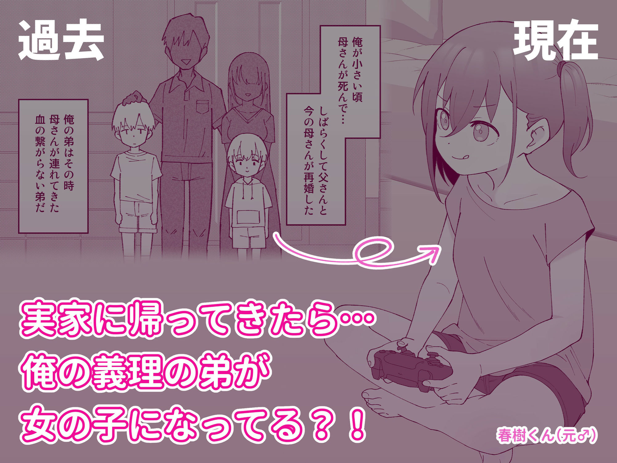 兄貴の彼女になる女の子になっちゃった弟 総集編完全版のサンプル画像1